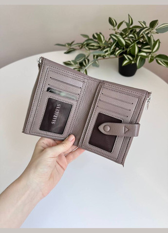 Жіночий гаманець середнього розміру з екошкіри на кнопці з двома монетницями Saralyn (298876465)