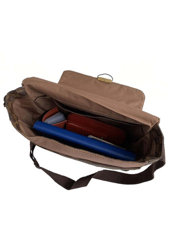 Мужская сумка из кожзама LV3057406 коричневая No Brand (370848294)