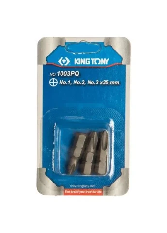 Набір біт 1/4" 3 шт. (1025P SERIES) (1003PQ) KING TONY 1/4" 3 шт. (1025P SERIES) (389547573)