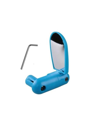 Зеркало заднего вида велосипедное для велосипеда в ручку руля синее No Brand (315723829)