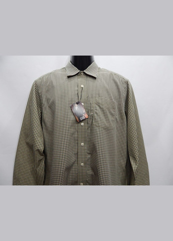 Зеленая кэжуал рубашка в клетку No Brand