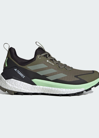 Зеленые всесезонные туристические кроссовки terrex free hiker 2.0 low gore-tex adidas