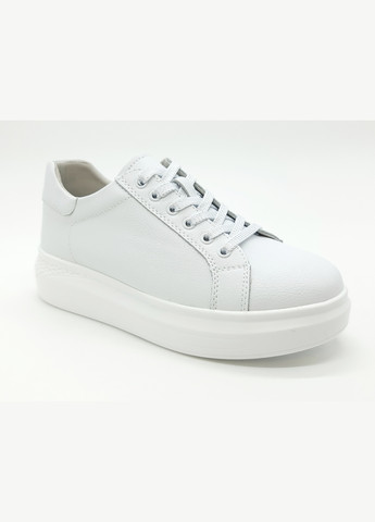 Белые женские кеды белые кожаные as-10-1 23,5 см (р) All Shoes