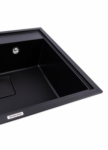 Гранитная мойка 6050 SHERLIT (черная) Valeso (342071153)