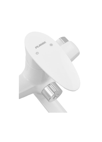 Змішувач для ванни Cezar-006 EURO SET White (з шлангом, лійкою та кронштейном) (PM0666) PLAMIX (321213799)