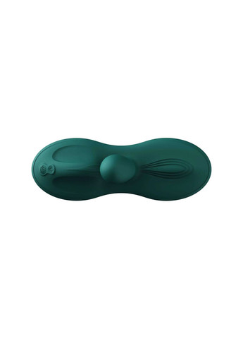 Sit-on-top смарт-вібратор Flora Smart Vibrating Pad Turquoise Green, 9 моторів Zalo (302675379)