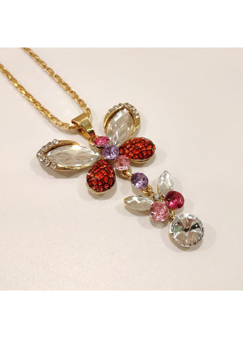 Цепочка с кулоном золотистая No Brand Жіночі прикраси (365727259)