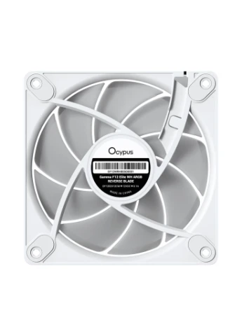 Кулер до корпусу GAMMA F12 ELITE WH ARGB REVERSE BLADE (GAMMA-F12-WH1AM01E-GL) Ocypus (402349380)