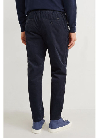 Темно-синие кэжуал демисезонные брюки C&A