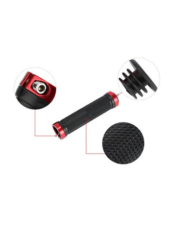 Гумові грипси 0804004 Black + Red Велосипедні ручки 8 шт. West Biking (336202135)