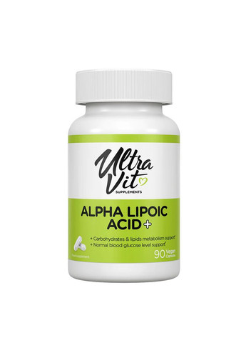Альфа-ліпоєва кислота Vp Lab Ultravit Alpha Lipoic Acid+ 90veg caps VPLab Nutrition (288050671)