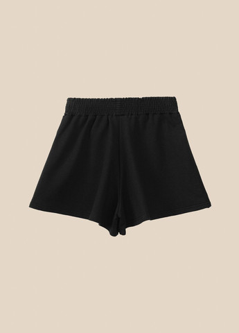 Шорты однотонные женские WBC02410 Черный shop (2000990656032) LAWA Шорти трикотажні (316013370)