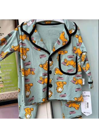 Детский флисовый спальный комбинезон для мальчика серый в темно-серую полоску No Brand (362604224)