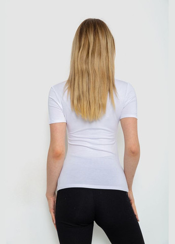 Белая летняя футболка-топ женская Ager 186R511