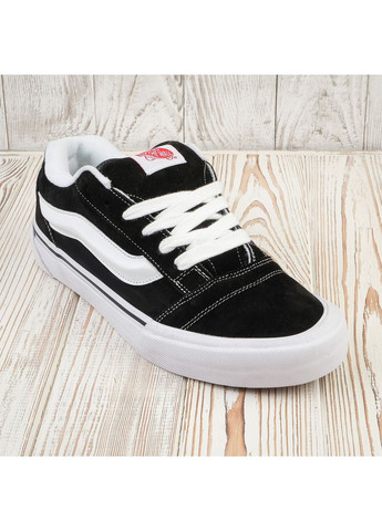 Черно-белые knu skool black/white кеды низкие черно-белые Vans