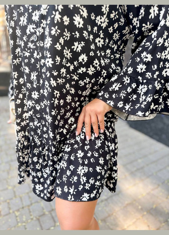 Черное платье Garna однотонное