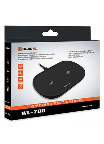 Зарядний пристрій WL780 black (EL123160020) Real-El wl-780 black (268141063)