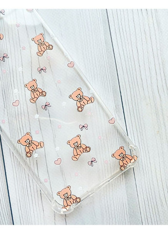 Чохол з потовщеними кутами на Xiaomi Redmi 9C/10A Медвежата (принт 418) Creative (361112787)
