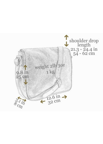 Чоловіча шкіряна сумка через плече 25х32х8 см Time Resistance (315870917)