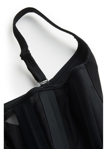 Черное кэжуал платье H&M однотонное