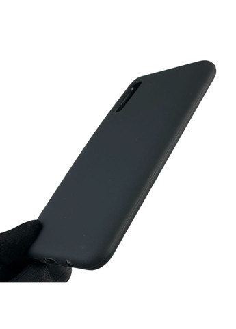 Чохол для Galaxy A50 (SM-A505F) силіконовий з мікрофіброю нековзний на самсунг а50 чорний Samsung (366389391)