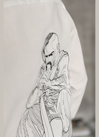 Белая вышиванка для мальчика Piccolo узор геометрический (297439040)