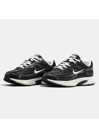 Чорні кросівки чоловічі і жіночі nike initiator black white | найк інітіатор чорні білі демісезон No Brand
