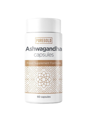 Екстракт Ашваганда 300мг Ashwagandha - 60 капсул Pure Gold Protein (278633840)