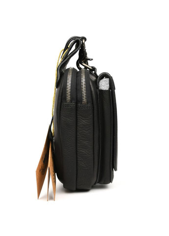 Кожаная поясная сумка чехол, через плечо HB100A черная HILL BURRY (370156346)