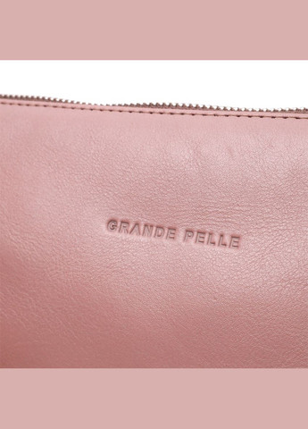 Красивий жіночий клатч із натуральної шкіри 11634 Пудровий Grande Pelle (298569239)