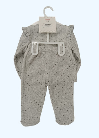 Светло-серый демисезонный костюмчик брючный Minoti