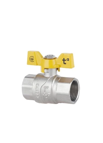 Кран шаровый Forte 1" ВР для газа (бабочка) SF602G25 Thermo Alliance (397570924)
