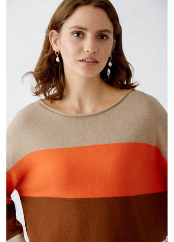 Комбінований демісезонний жіночий джемпер 90175 0703 різнокольоровий 42 джемпер Oui