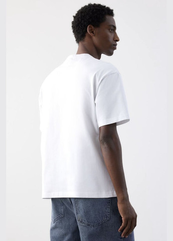 Біла футболка вільного крою H&M loose fit