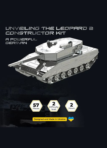 Колекційна модель Leopard 2 Tank MT079 Metal Time (271700536)
