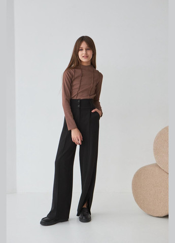 Черные демисезонные брюки No Brand