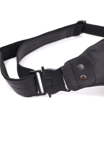 Мужская бананка из натуральной винтажной кожи 23129 Черный Shvigel (335081596)