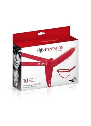Vibrating Strap-On with Dildo Fetish Tentation (354694253)