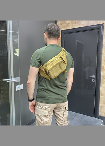 Сумка тактическая на пояс или через плечо,, 43 х 13 см, Оксфорд,, итог тактический на пояс Yakeda (338625031)