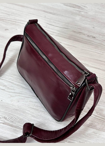 Женская сумка бордовая натуральная кожа 102030/1 No Brand (339596927)