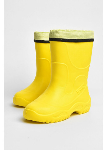 Осенние сапоги пена детские для подростка желтого цвета со сьемным носком Let's Shop