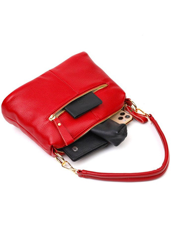 Женская сумка через плечо из натуральной кожи с карманами Vintage Красная (sku_22136) No Brand (329853394)