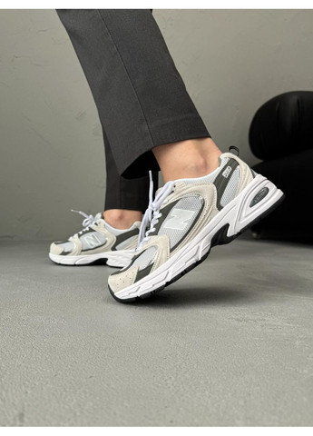 Сірі Осінні кросівки чоловічі new balance 530 grey white v3 нью беланс 530 No Brand