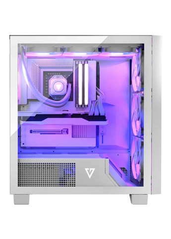 Корпус VOLCANO PERUN APEX ARGB MIDI WHITE 4x140mm fans USB 3.0x2+TYPEC без БП ATX Modecom (314778149)