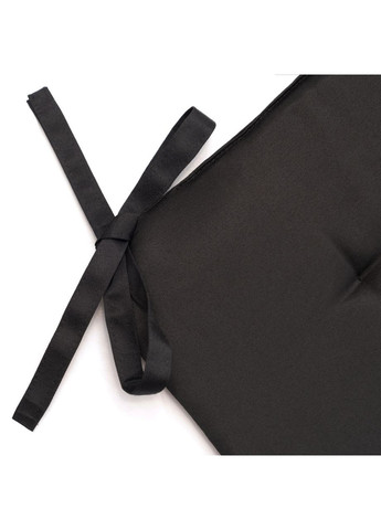 Подушка для стула 32х38х3 черная No Brand (324830947)