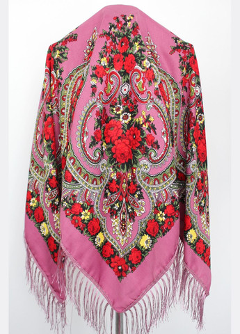 Платок в народном стиле "Цветы Полесья" Розовая 616010 Колорит (322502027)
