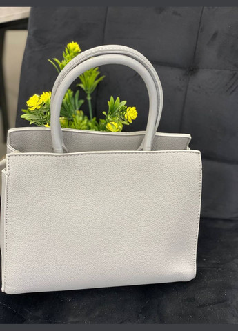 Женская классическая сумка из эко-кожи белого цвета 32236 Fashion (338187968)