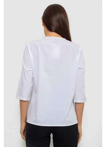 Біла блуза однотонна Ager 230R112-10
