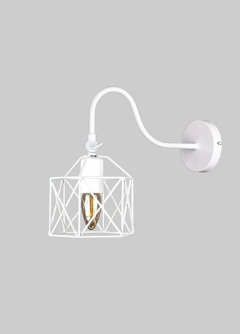 Белое бра на изогнутом держателе (56-WPR101F3-1 WH) No Brand (370069842)