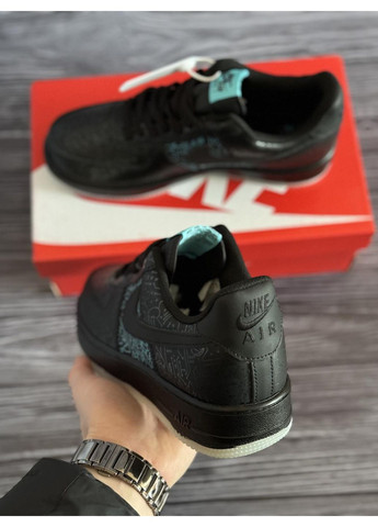 Чорні Осінні кросівки чоловічі nike air force 1 07 low gs space jam найк аір форс 1 преміум No Brand